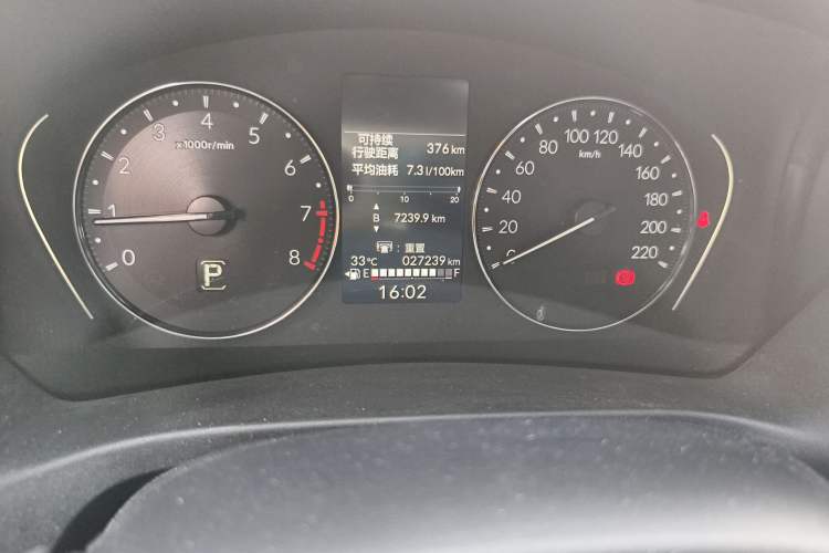 Used Honda XR-V 2023 1.5L CVT Thermal Edition Odometer Close Up