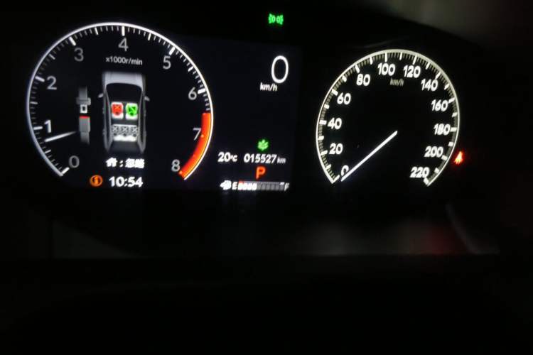 Used Honda ZR-V 2022 1.5T CVT Elite Edition Odometer Close Up