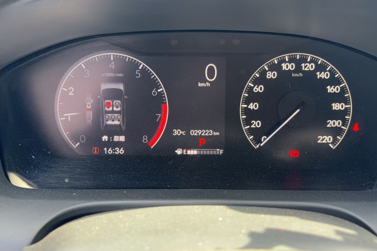 Used Honda ZR-V 2022 1.5T CVT Elite Edition Odometer Close Up