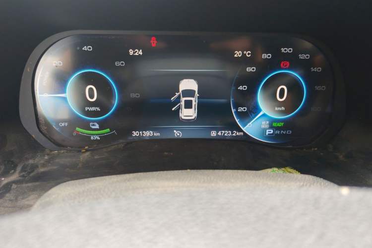 Used Hongqi E-HS3 2019 Zhilian Qiyue Two-Wheel Drive Version Odometer Close Up