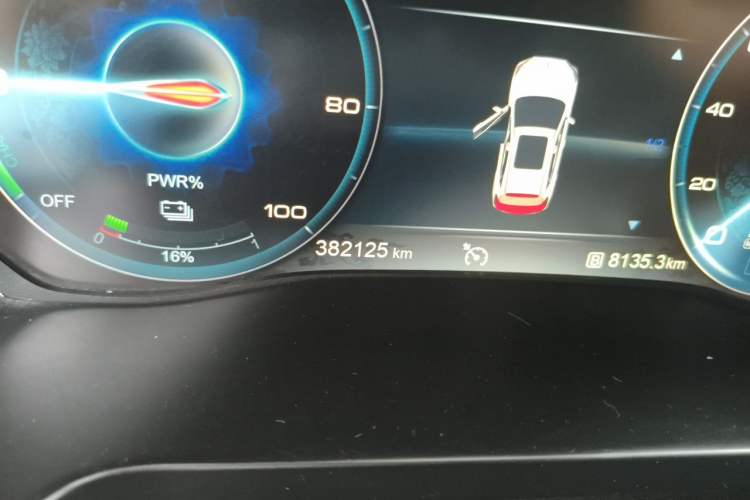 Used Hongqi E-HS3 2019 Zhilian Qiyue Two-Wheel Drive Version Odometer Close Up