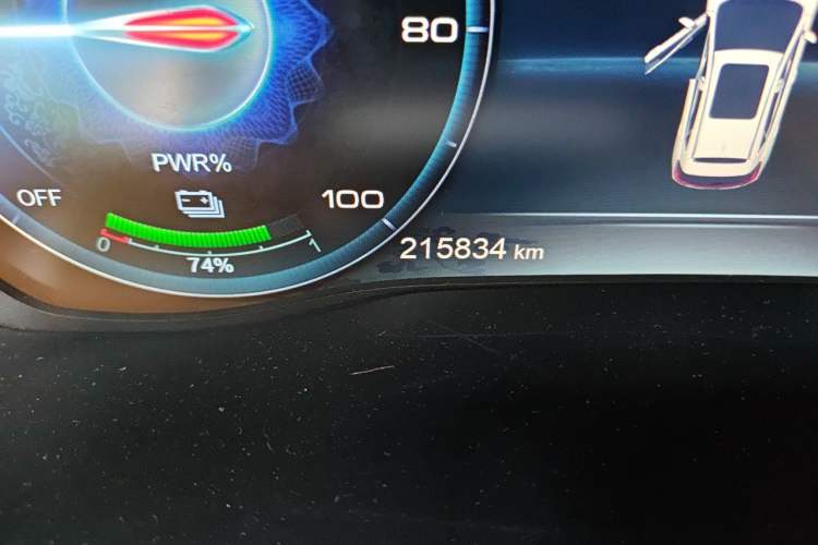 Used Hongqi E-HS3  Odometer Close Up