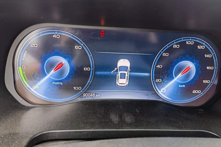 Used Hongqi E-HS3 2019 Zhilian Qiyue Two-Wheel Drive Version Odometer Close Up