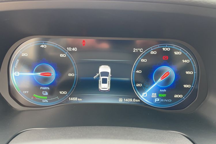 Used Hongqi E-HS3 2019 Zhilian Qiyue Two-Wheel Drive Version Odometer Close Up