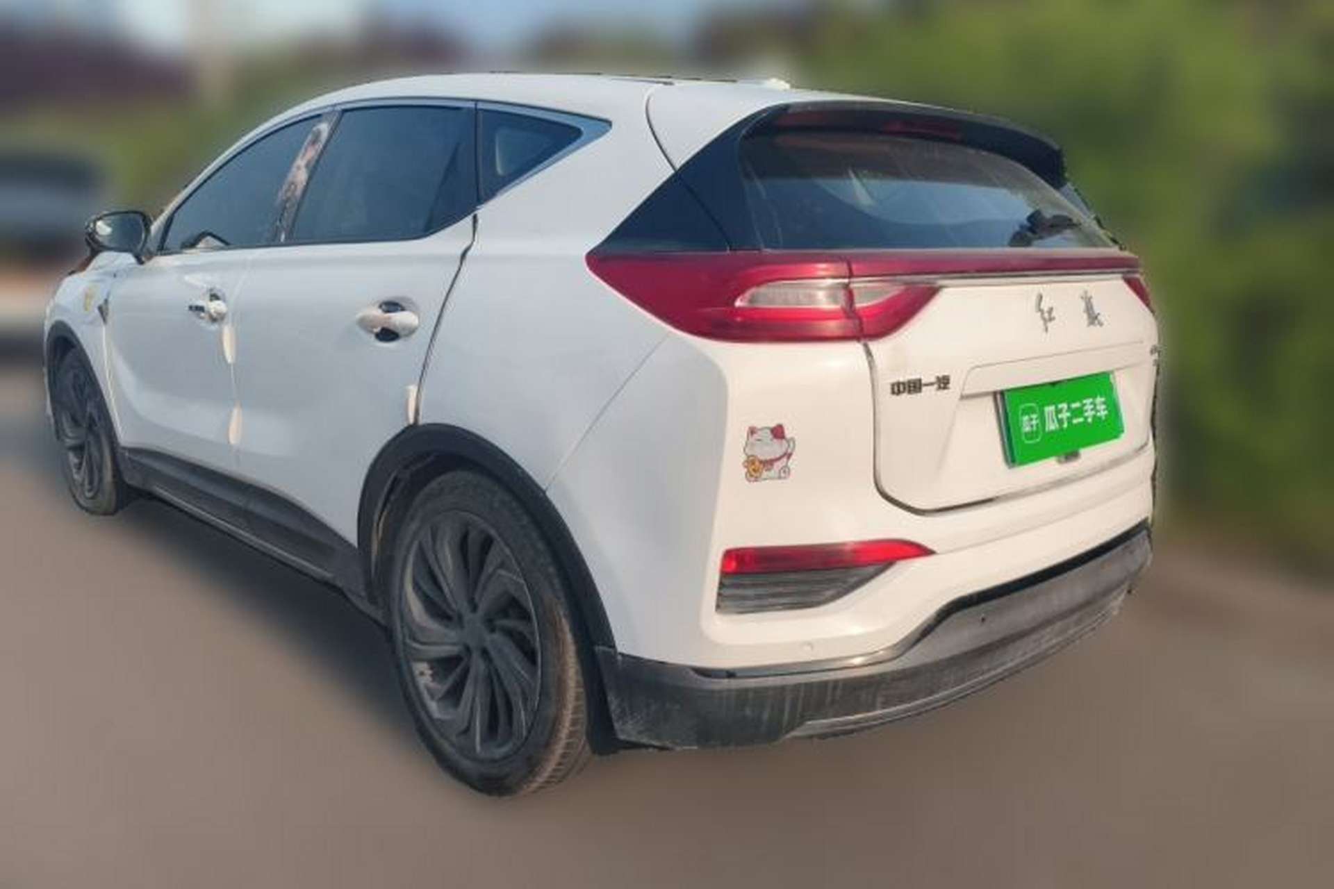 Used Hongqi E-HS3 2019 Zhilian Qiyue Two-Wheel Drive Version Rear Left 45 Deg