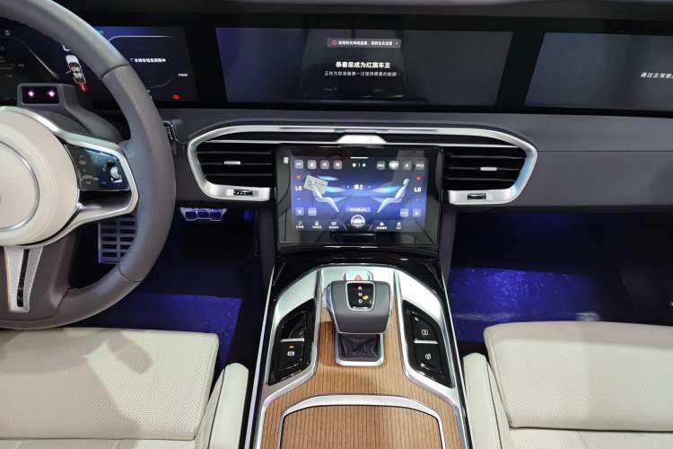 Used Hongqi E-HS9 2021 510 km Flagship Edition Four Seats Audio And AC Panel