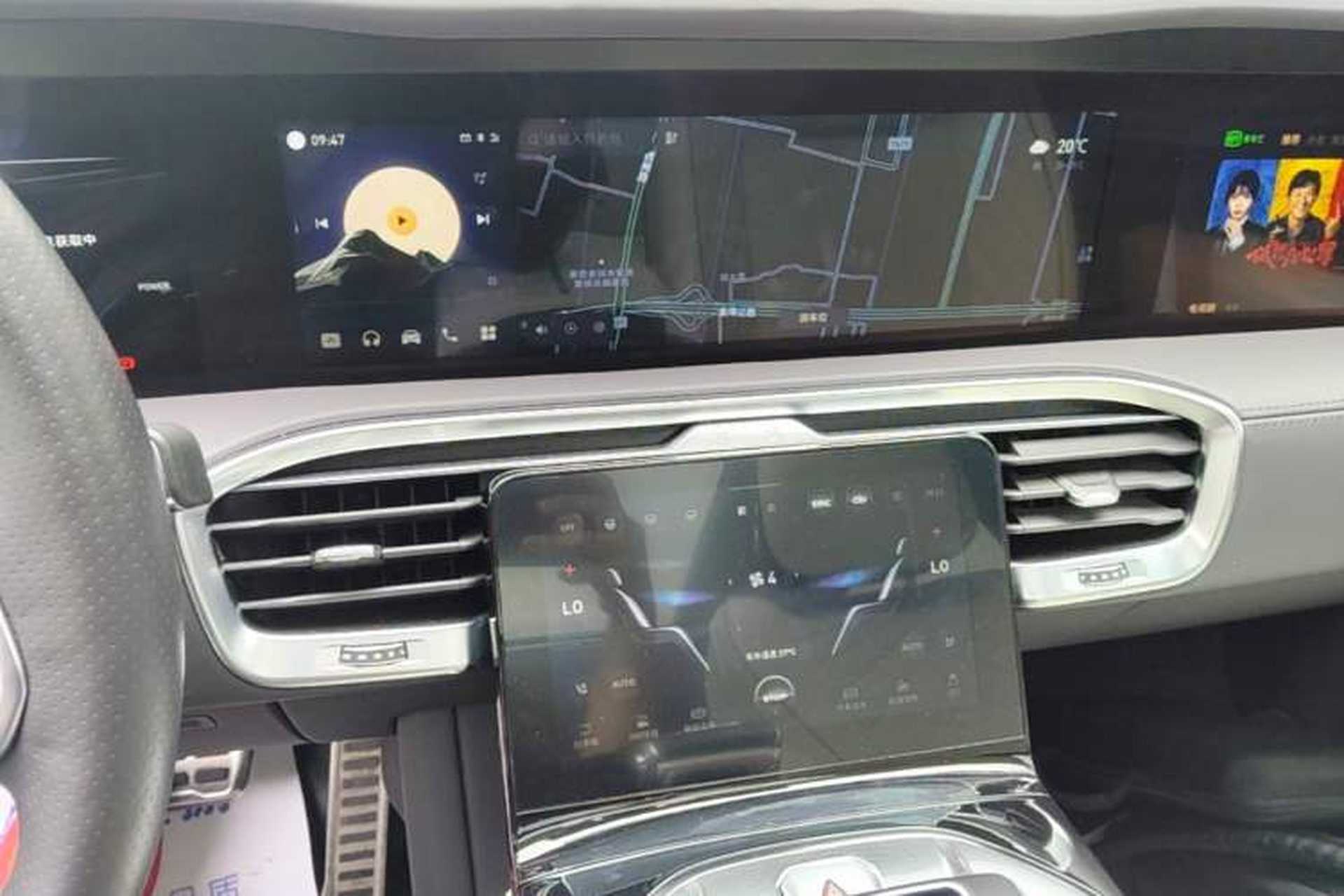 Used Hongqi E-HS9 2021 510 km Flagship Edition Four Seats Audio And AC Panel