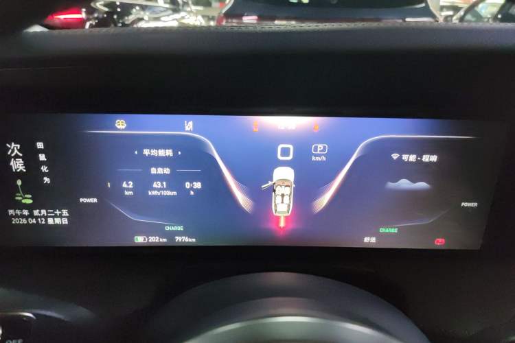 Used Hongqi E-HS9 2021 460 km Range Flagship Edition Six-Seater Instrument Cluster