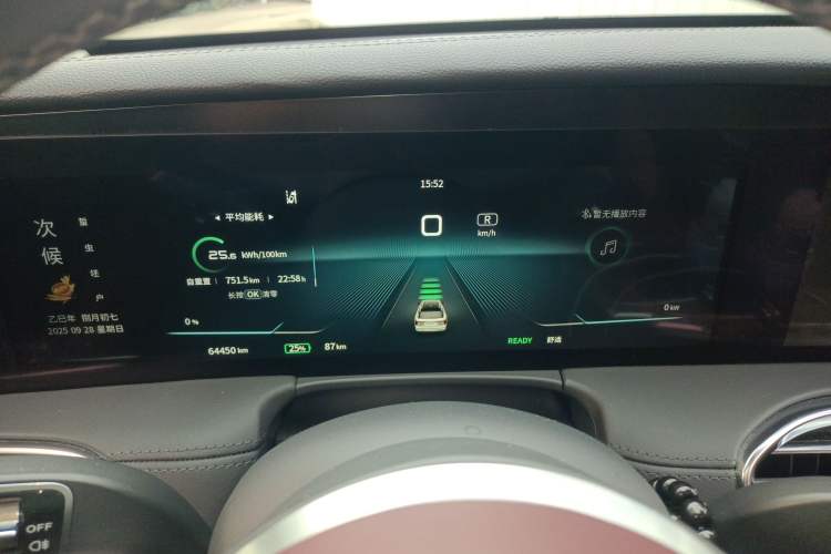 Used Hongqi E-HS9 2021 460 km Range Flagship Edition Six-Seater Instrument Cluster