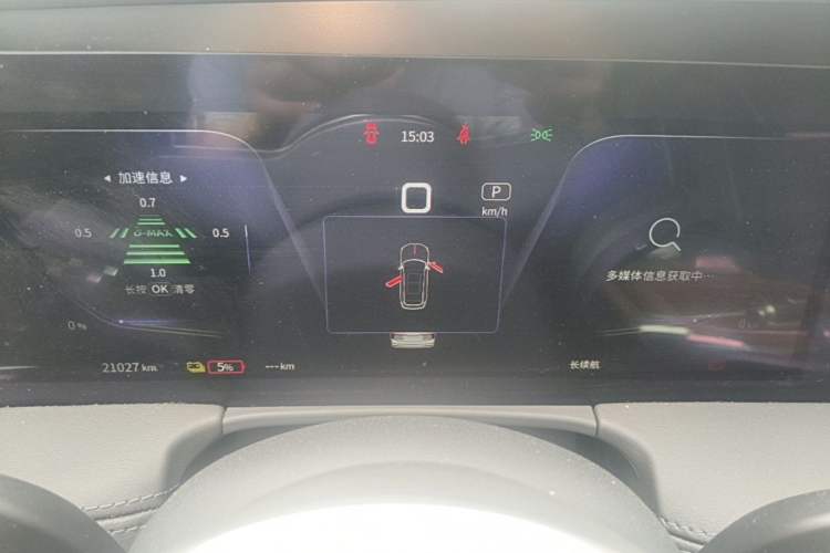 Used Hongqi E-HS9 2021 460 km Range Flagship Edition Six-Seater Instrument Cluster