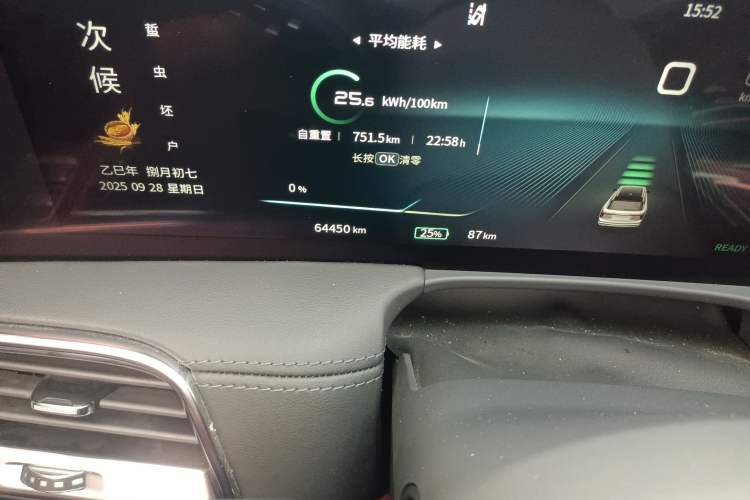 Used Hongqi E-HS9 2021 460 km Range Flagship Edition Six-Seater Odometer Close Up