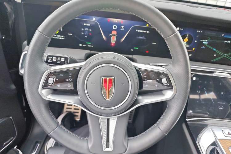 Used Hongqi E-HS9 2021 460 km Range Flagship Edition Six-Seater Steering Wheel