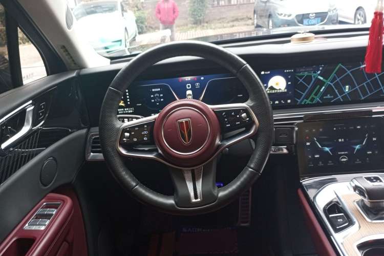 Used Hongqi E-HS9 2021 460 km Range Flagship Edition Six-Seater Steering Wheel