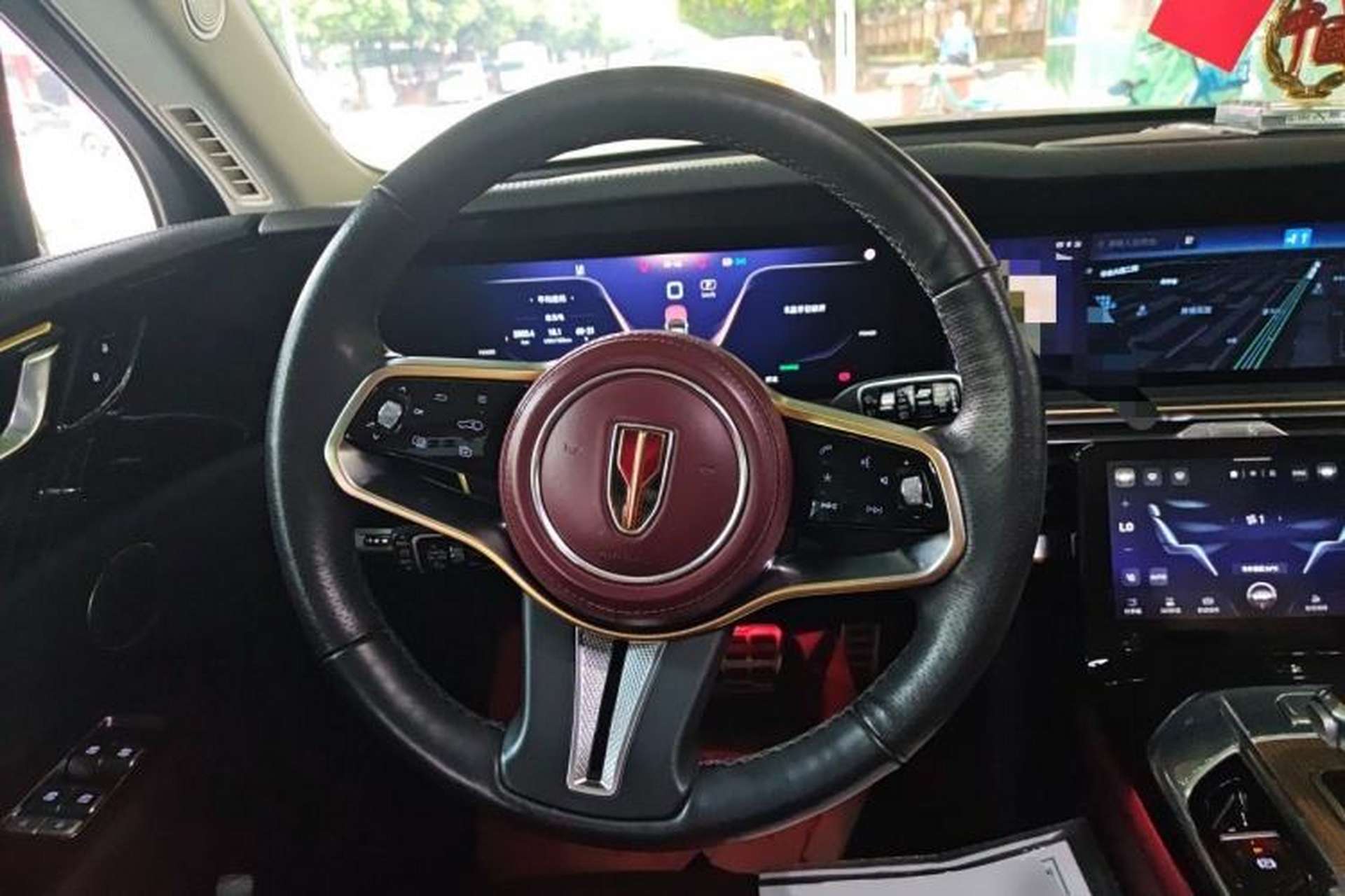 Used Hongqi E-HS9 2021 460 km Range Flagship Edition Six-Seater Steering Wheel