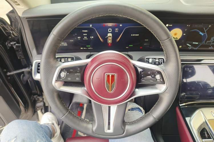 Used Hongqi E-HS9 2021 460 km Range Flagship Edition Six-Seater Steering Wheel