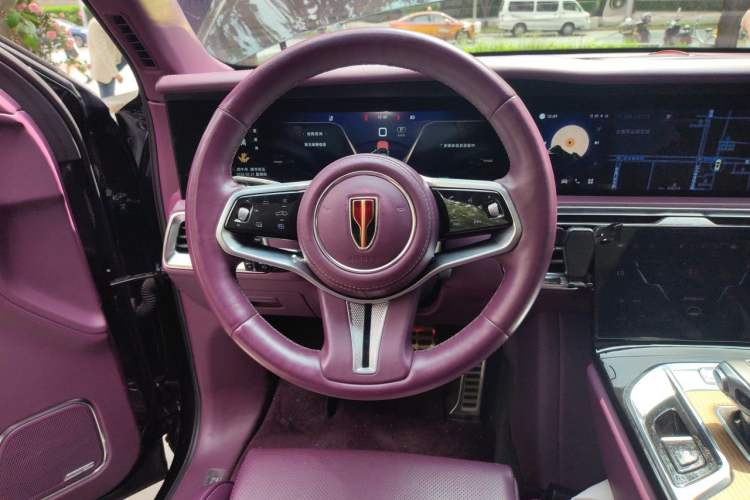 Used Hongqi E-HS9 2021 460 km Range Flagship Edition Six-Seater Steering Wheel