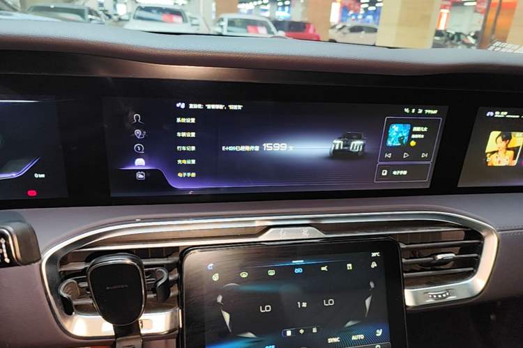Used Hongqi E-HS9 2021 510 km Range Flagway Edition Six Seats Audio And AC Panel