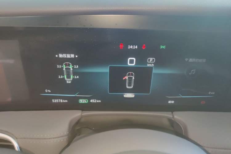 Used Hongqi E-HS9 2021 460 km Range Flagship Edition Six-Seater Instrument Cluster