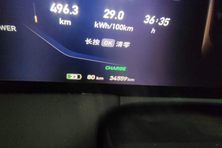 Used Hongqi E-HS9 2021 510 km Range Flagway Edition Six Seats Odometer Close Up