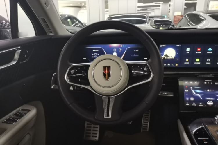 Used Hongqi E-HS9 2021 460 km Range Flagship Edition Six-Seater Steering Wheel