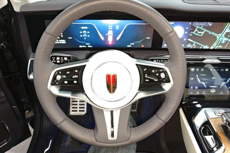 Used Hongqi E-HS9 2021 460 km Range Flagship Edition Six-Seater Steering Wheel