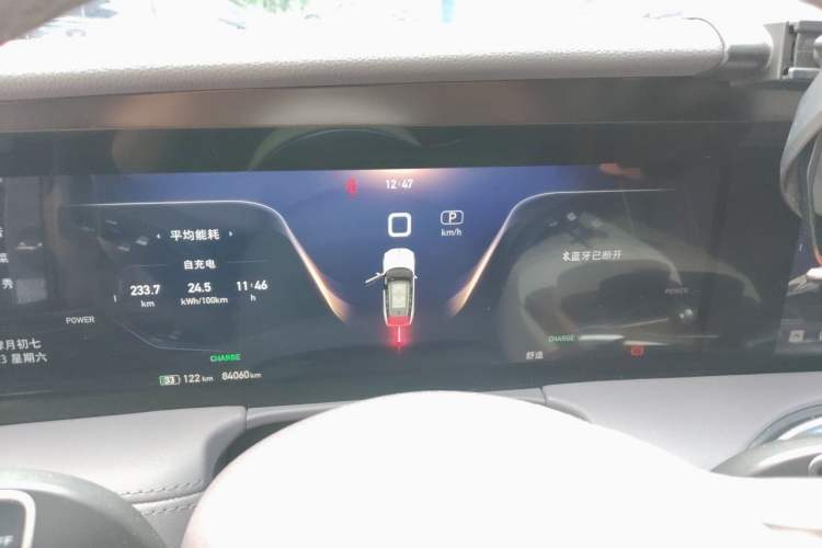 Used Hongqi E-HS9 2021 460 km Range Flagship Edition Six-Seater Instrument Cluster