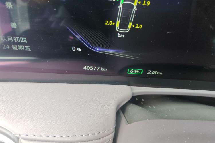Used Hongqi E-HS9 2021 460 km Range Flagship Edition Six-Seater Odometer Close Up