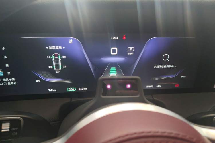 Used Hongqi E-HS9 2021 510 km Range Flagway Edition Six Seats Instrument Cluster