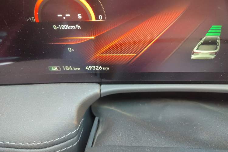 Used Hongqi E-HS9 2021 460 km Range Flagship Edition Six-Seater Odometer Close Up