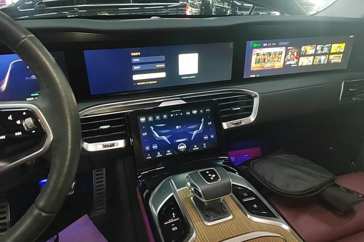 Used Hongqi E-HS9 2022 660 km Range Flagway Edition Six Seats Audio And AC Panel