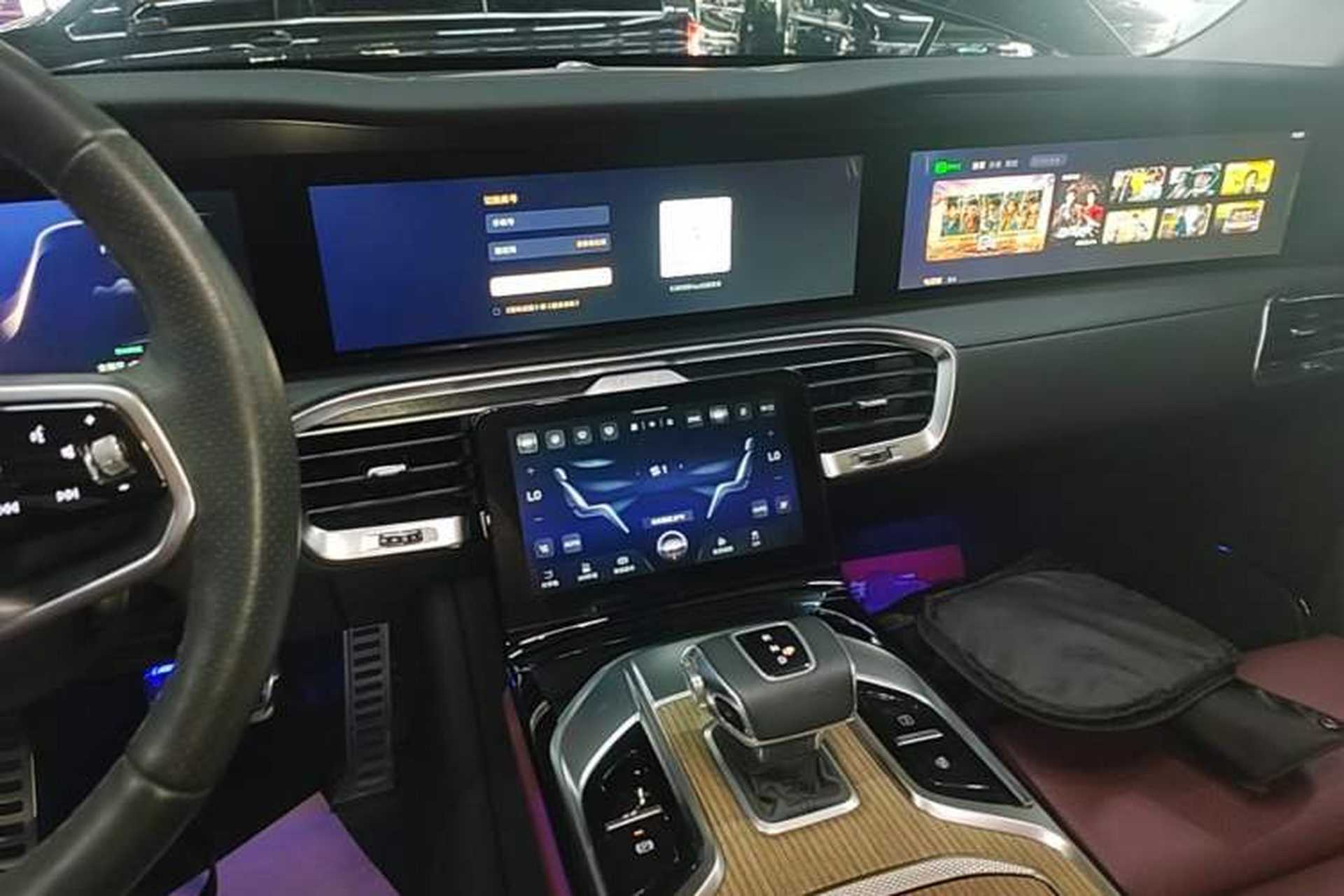 Used Hongqi E-HS9 2022 660 km Range Flagway Edition Six Seats Audio And AC Panel
