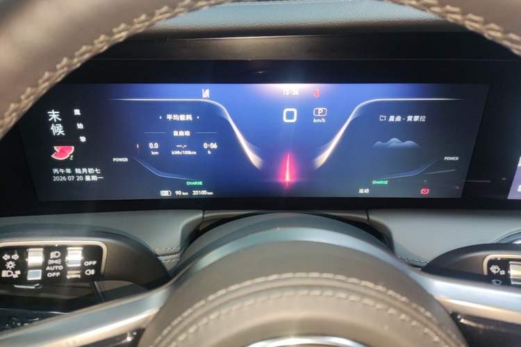Used Hongqi E-HS9 2022 690 km Range Flagship Edition Six Seats Instrument Cluster