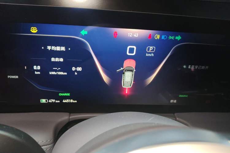 Used Hongqi E-HS9 2022 690 km Range Flagship Edition Six Seats Instrument Cluster