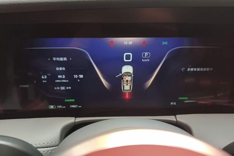 Used Hongqi E-HS9 2022 690 km Range Flagship Edition Six Seats Instrument Cluster