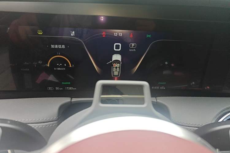 Used Hongqi E-HS9 2022 660 km Range Flagway Edition Six Seats Instrument Cluster