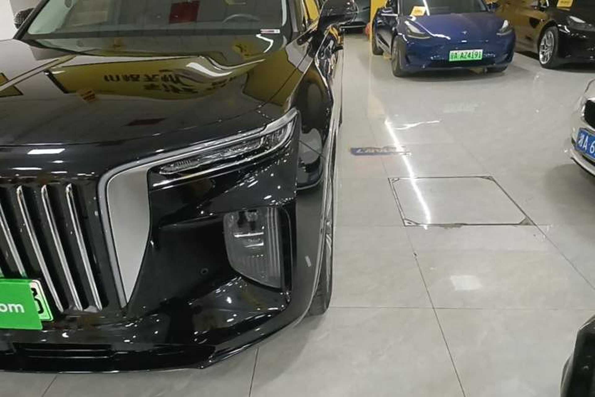 Used Hongqi E-HS9 2022 690 km Range Flagship Edition Six Seats Left Front Headlight