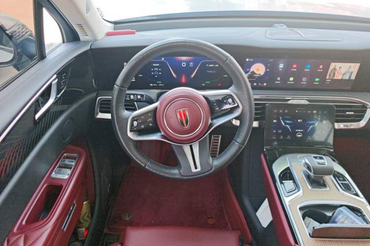 Used Hongqi E-HS9 2022 690 km Range Flagship Edition Six Seats Steering Wheel