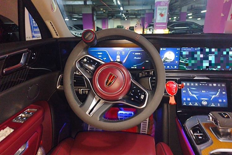 Used Hongqi E-HS9 2022 660 km Range Flagway Edition Six Seats Steering Wheel