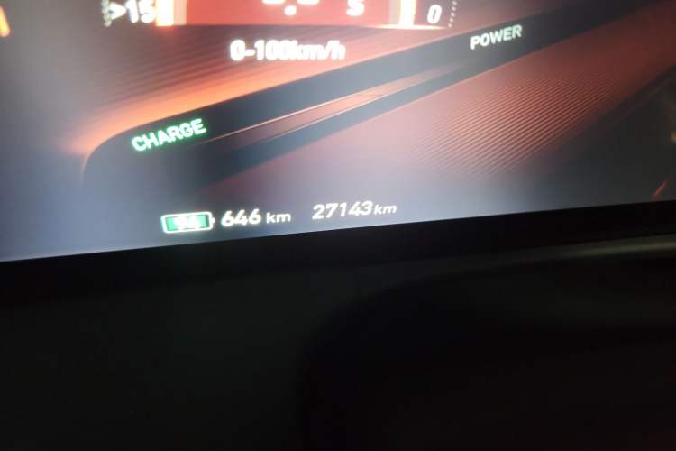 Used Hongqi E-HS9 2022 690 km Range Flagship Edition Six Seats Odometer Close Up
