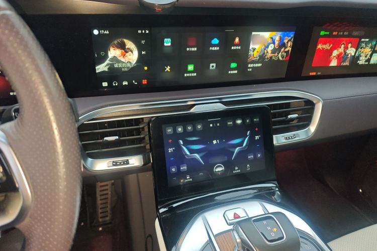 Used Hongqi E-HS9 2022 660 km Range Flagship Edition Four Seats Audio And AC Panel
