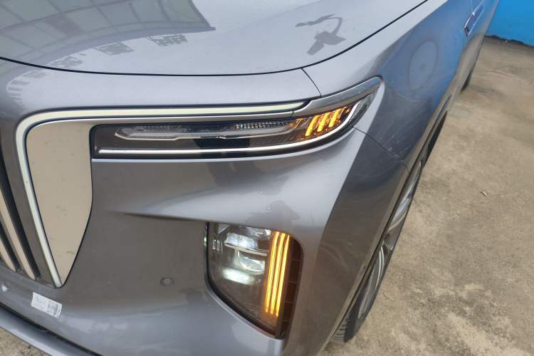 Used Hongqi E-HS9 2022 690 km Range Flagship Edition Six Seats Left Front Headlight