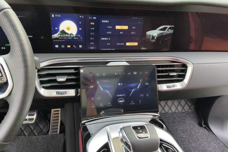 Used Hongqi E-HS9 2022 690 km Range Flagship Edition Six Seats Audio And AC Panel