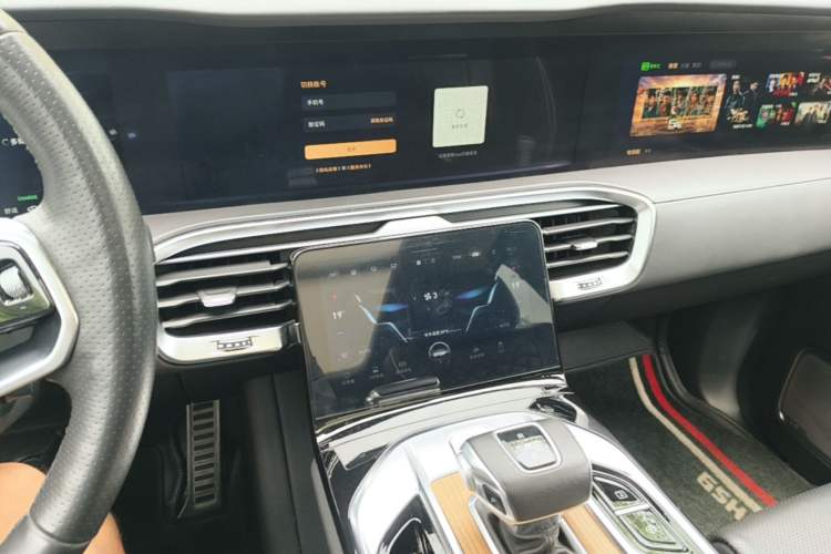 Used Hongqi E-HS9 2022 660 km Range Flagship Edition Four Seats Audio And AC Panel