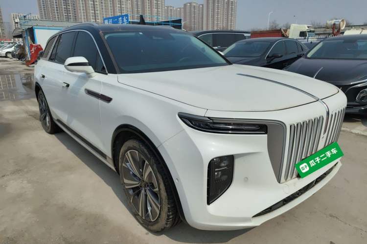 Used Hongqi E-HS9 2022 660 km Range Flagway Edition Six Seats Front Right 45 Deg