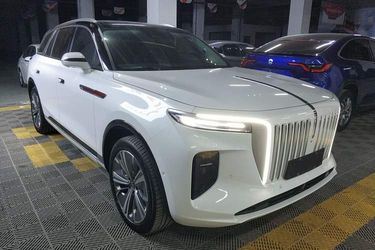 Used Hongqi E-HS9 2022 660 km Range Flagway Edition Six Seats Front Right 45 Deg
