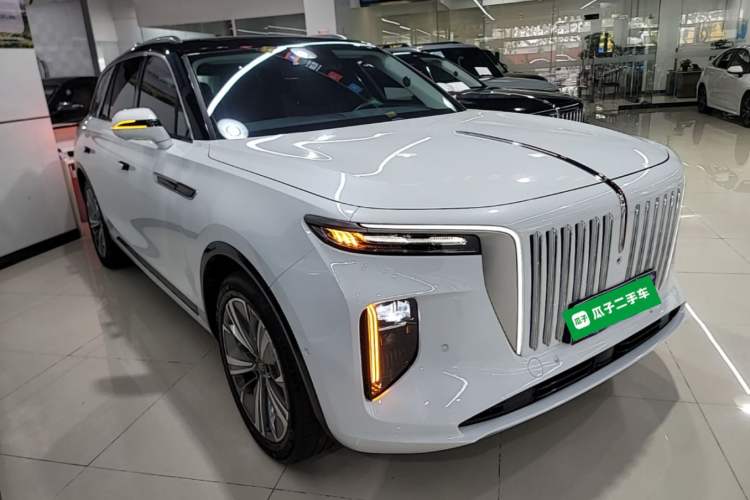 Used Hongqi E-HS9 2022 660 km Range Flagway Edition Six Seats Front Right 45 Deg