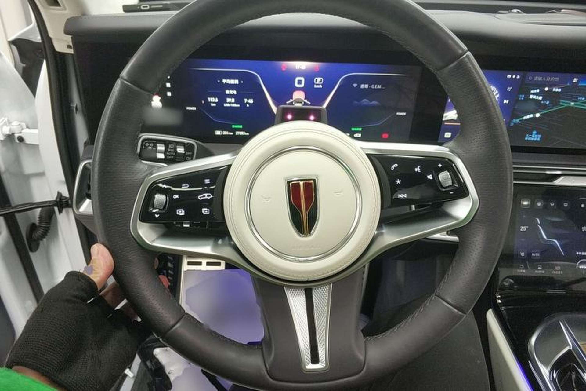 Used Hongqi E-HS9 2022 660 km Range Flagship Edition Four Seats Steering Wheel