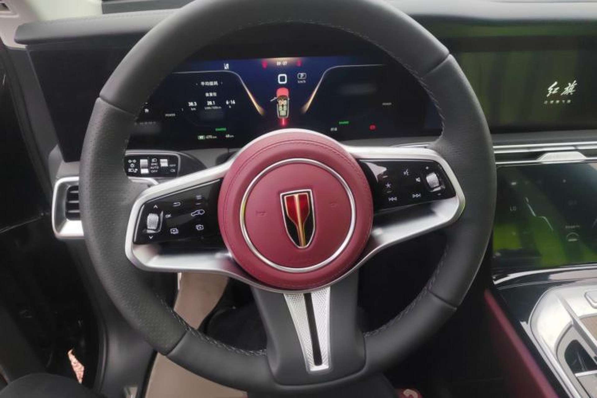 Used Hongqi E-HS9 2024 690 km Range Flagship Edition Six-Seater Steering Wheel
