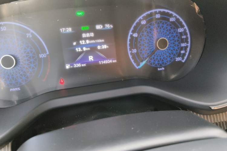 Used Hongqi E-QM5 2022 431 km Battery-Swap Enjoyment Version Odometer Close Up