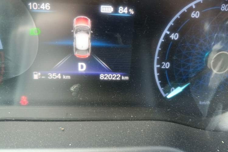 Used Hongqi E-QM5 2022 431 km Charge & Enjoy Edition Odometer Close Up